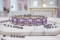 Lavender Amethyst Crystal Dog Collar