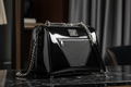 Black Patent Leather Designer Pet Carrier