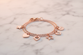 Rose Gold Pet Charm Anklet