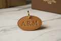 Monogram Leather Pet ID Tag