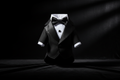 Black Tuxedo Dog Suit