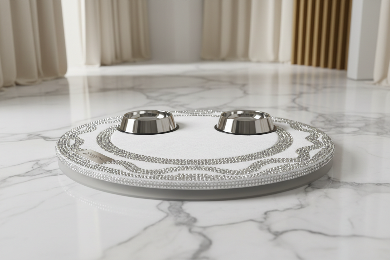 Swarovski Crystal Pet Feeding Mat