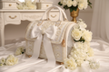 Ivory Velvet Bridal Pet Carrier