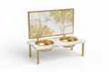 Marble & Gold Pet Corner Décor Shelf