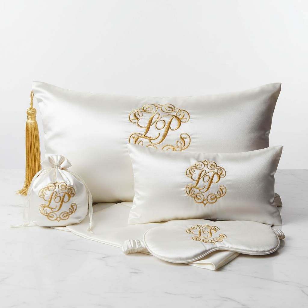 Monogram Silk Pet Pillowcase Set