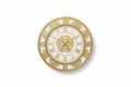 Gold Art Deco Pet Paw Print Wall Clock