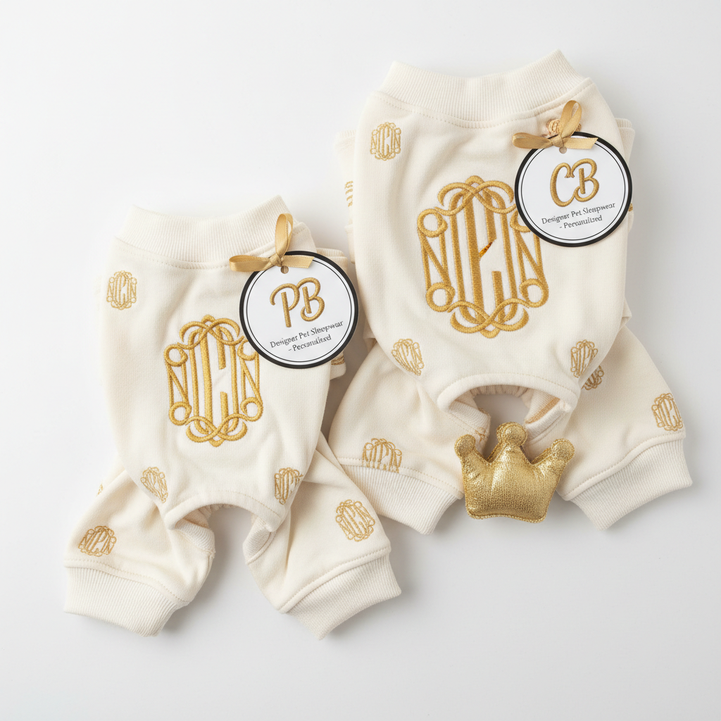 Monogram Cotton Pet Pajamas