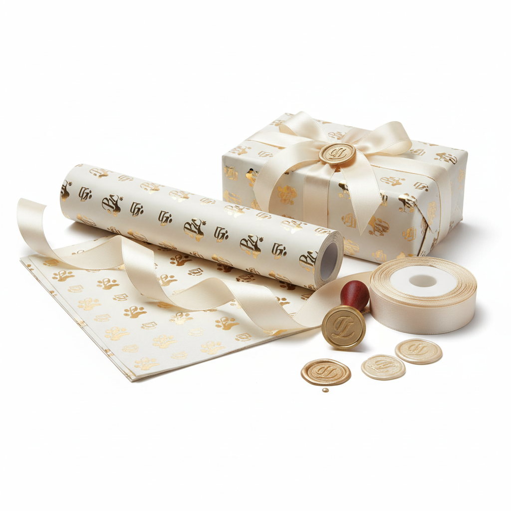 Monogram Luxury Pet Gift Wrap Set