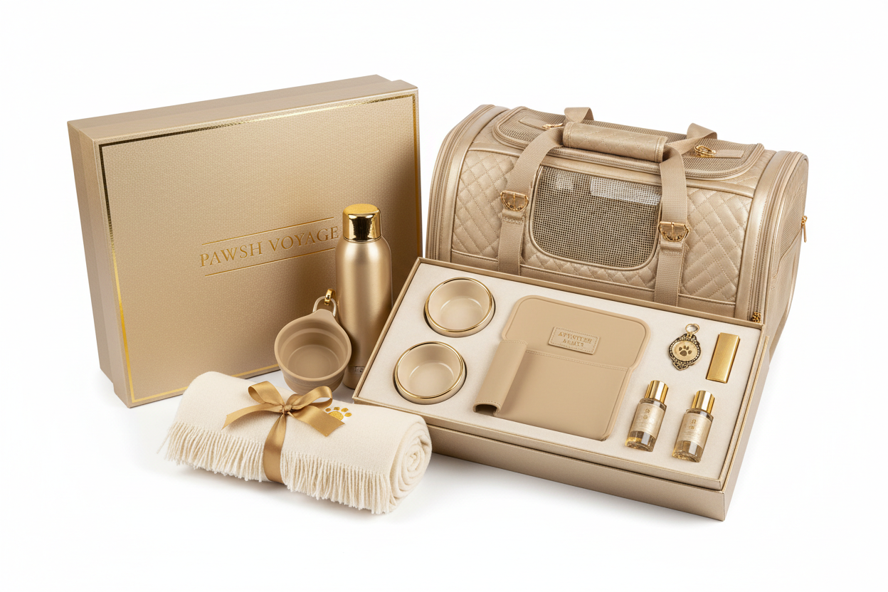 Luxury Pet Jet-Setter Travel Gift Set