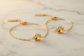 Gold Paw Print Charm Bracelet - Pet & Owner Matching Set