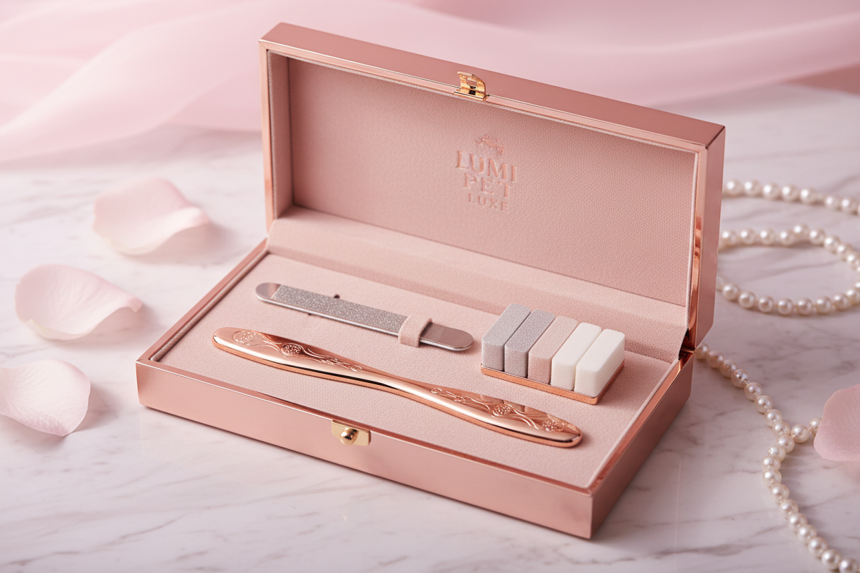 Rose Gold Pet Nail File & Buffer Set