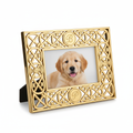 Engraved Gold Monogram Pet Photo Frame