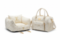 Ivory Monogram Pet Car Seat & Travel Bag Set